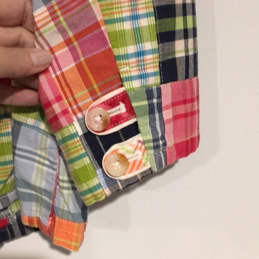 L.L.Bean Patchwork blazer size 12P Multicolor preppy blazer - Picture 7 of 7